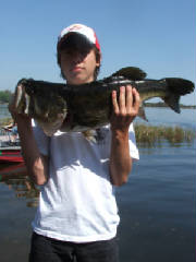 14 yr. old catches Trophy Bass 